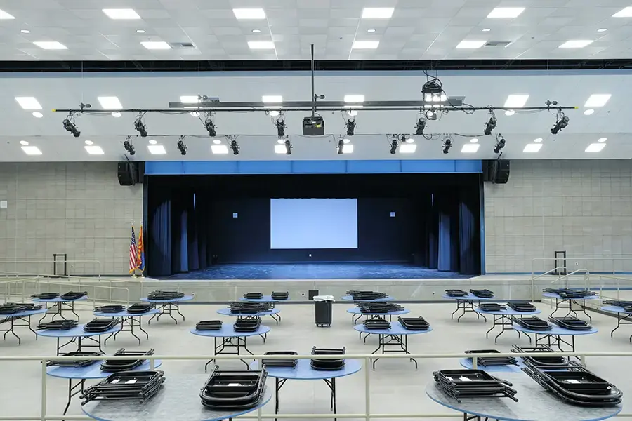 Clearwing - Mica Mountain Audio Lighting Gymatorium Cafeteria Install - 2